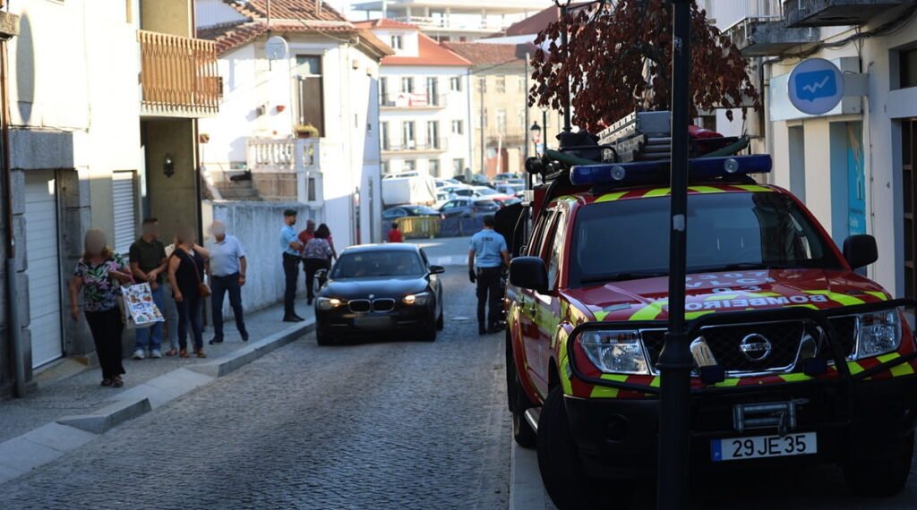 Bombeiros resgatam gato prese no motor de carro em Fafe