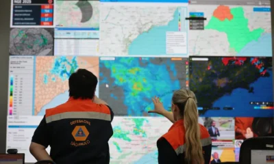 Defesa Civil emite 34 alertas para chuvas e risco de incêndio em diferentes regiões do estado