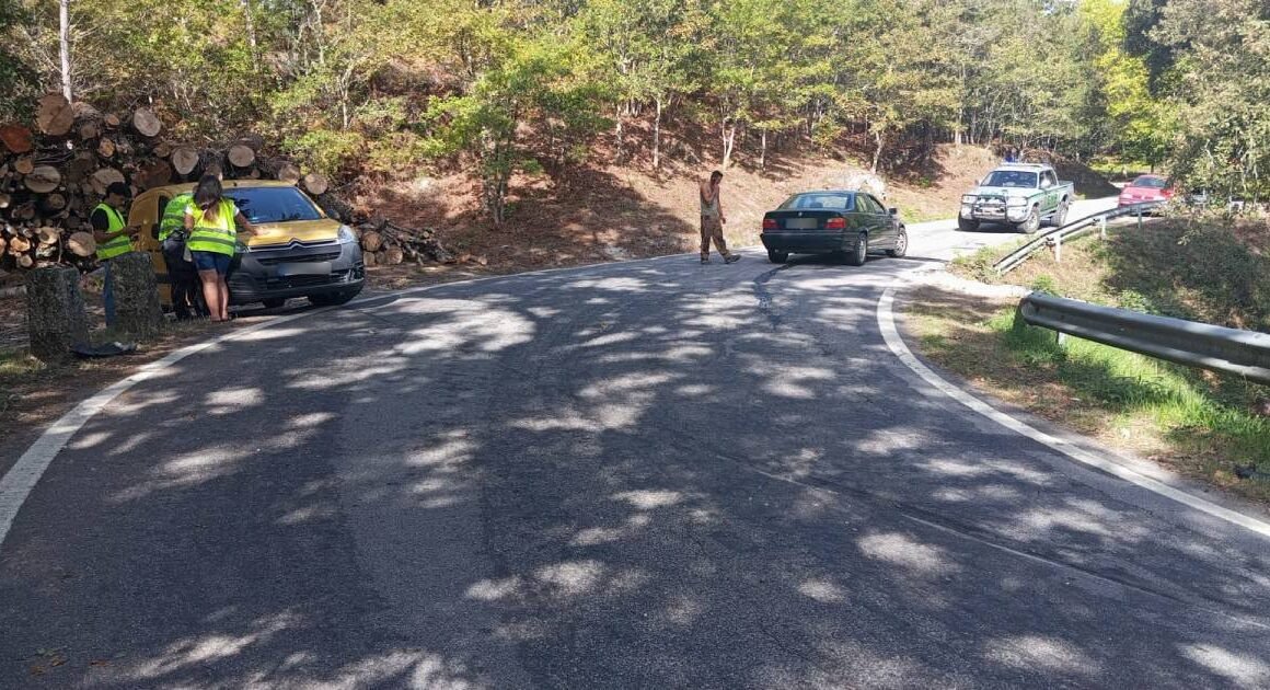 Colisão na zona do ermal em vieira do minho