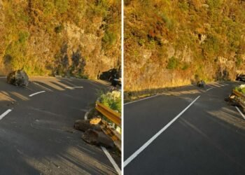 Queda de pedras de grandes dimensões na Eira do SerradoCréditos:Fotos DR
