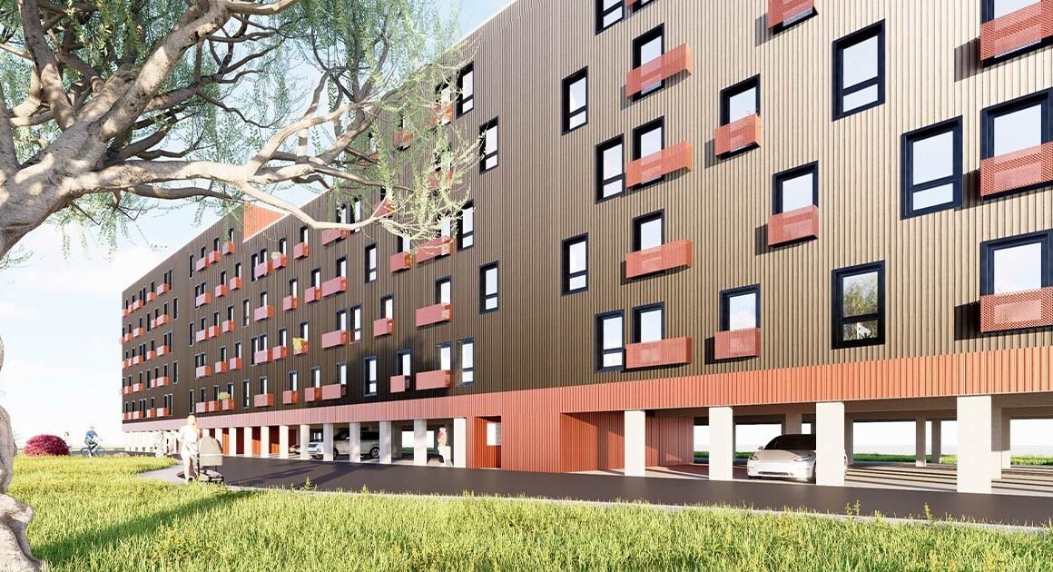 Edifício híbrido e pré-fabricado: vão ficar assim as 75 habitações públicas em guimarães
