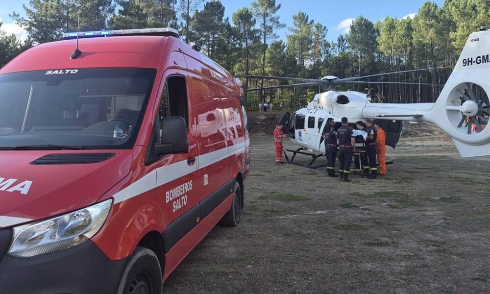 Homem gravemente ferido em queda de telhado no gerês. Helicóptero acionado