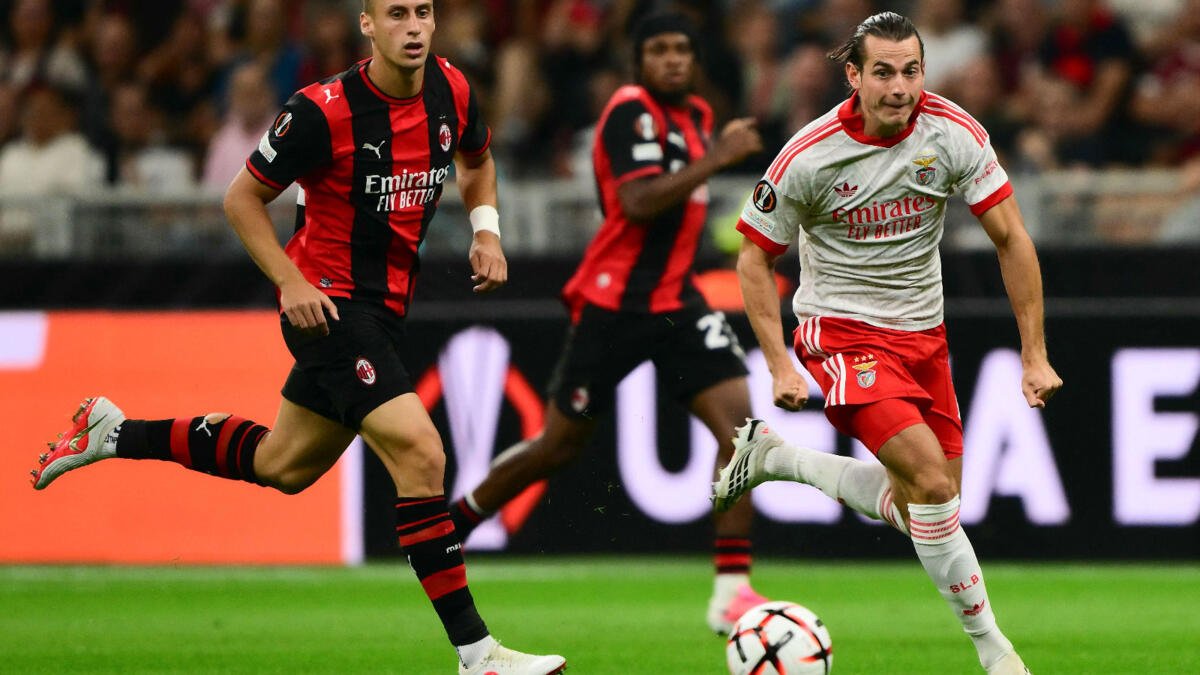 Benfica vence Milan na estreia da Liga Europa