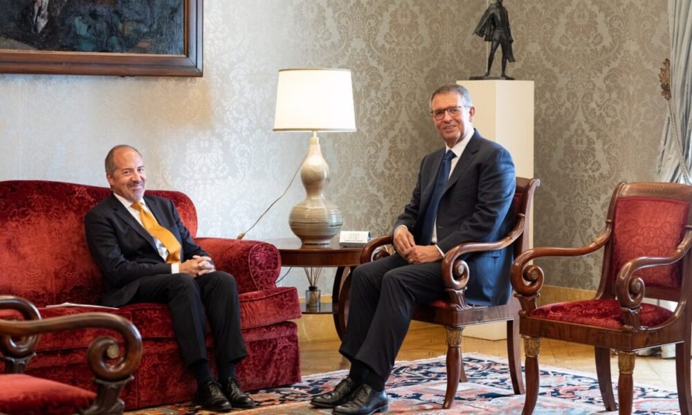 Seguro recebe governador do Banco de Portugal em BelémCréditos:Miguel Figueiredo Lopes/Presidência da República