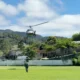 Governo de SP utiliza helicópteros para levar tratamento de esgoto a famílias do Quilombo Bombas, no Vale do Ribeira
