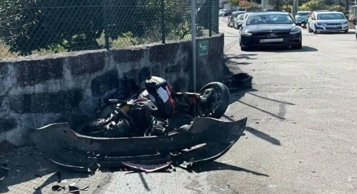 Motociclista em estado grave após colisão na estrada famalicão-póvoa de varzim