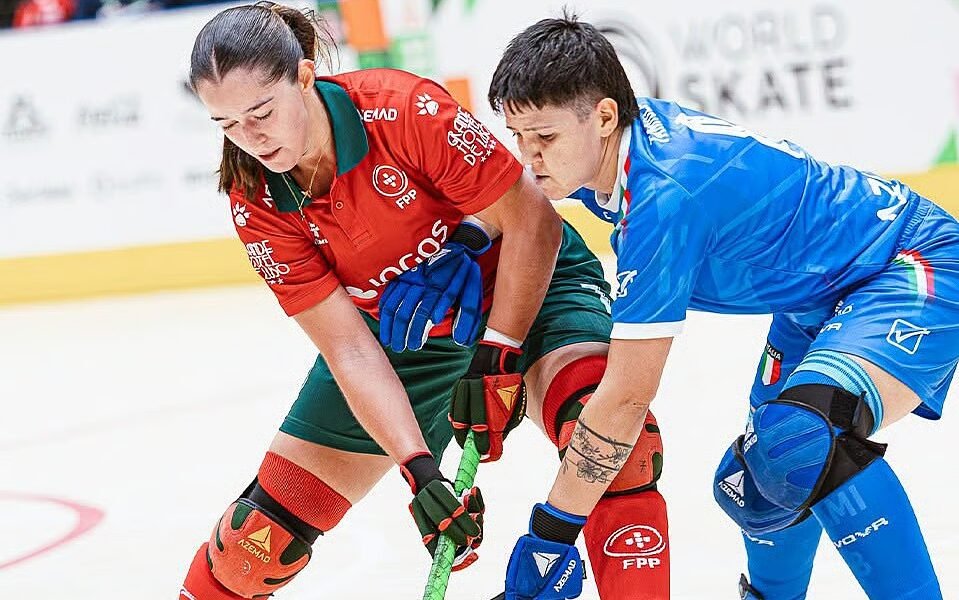 Portugal perde com Itália e deixa liderança do grupo no Mundial feminino de hóquei em patinsCréditos:Federação de Patinagem de Portugal