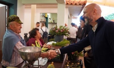 A visita do Chega ao Mercado do Santo da SerraCréditos:foto Chega
