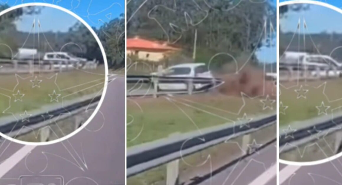 Vídeo mostra aparatoso acidente na a28