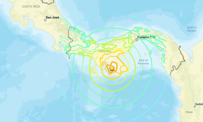 Sismo de magnitude 7.7 abala Panamá. Há risco de tsunamisCréditos:USGS
