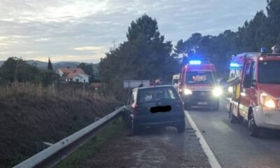Colisão entre três carros faz quatro feridos em monção