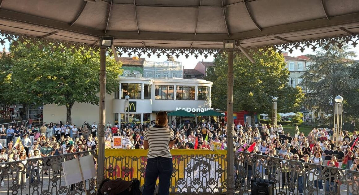 Cerca de 200 pessoas manifestaram-se em braga