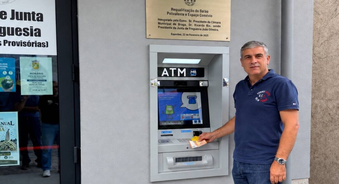 Esta freguesia de braga tem nova caixa multibanco