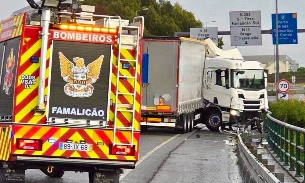 Camionista ferido após despiste em famalicão