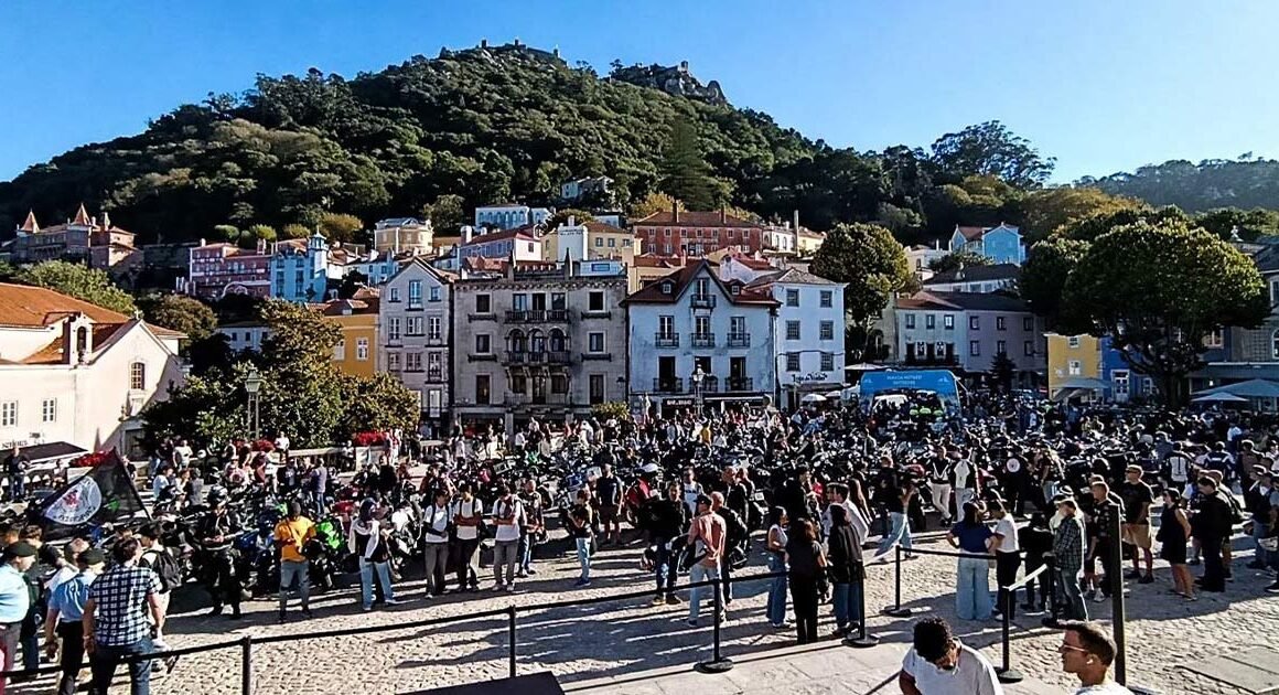 'invasão' de motards em apoio a piloto miguel oliveira