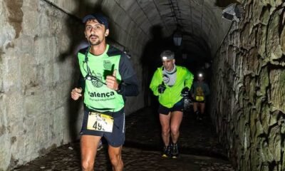 Esta corrida em valença atravessa fronteira à noite